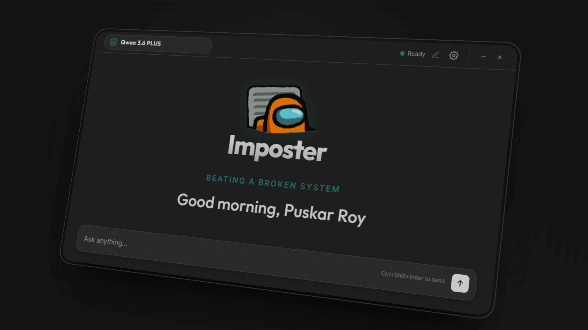 Imposter Desktop Mockup