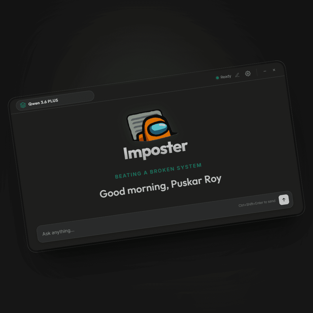 Imposter Mobile View Mockup